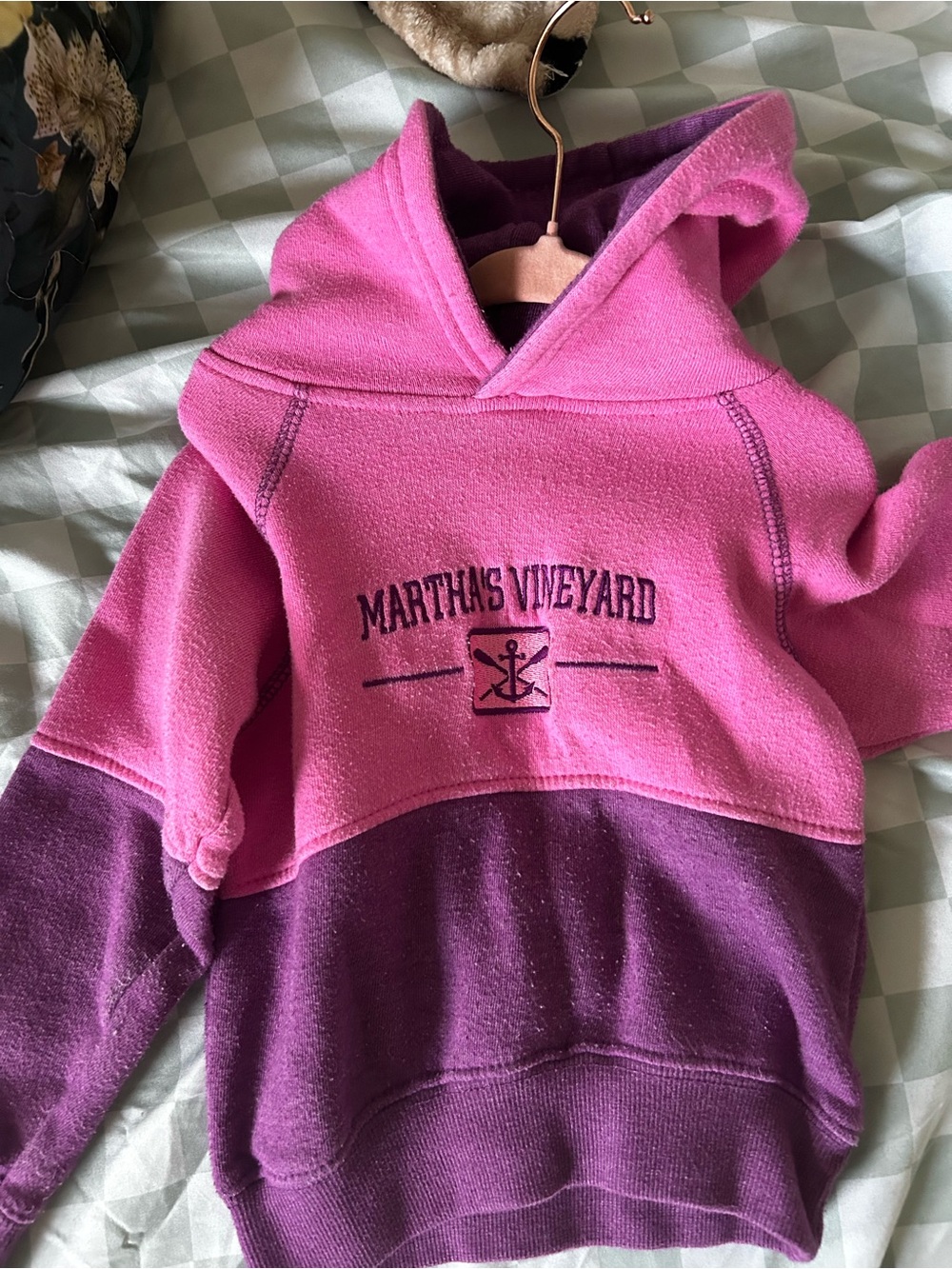 Martha's Vineyard Kids Two-Tone Pink & Purple Hoodie